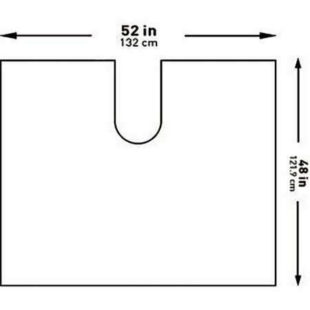 MCKESSON Impervious U-Drape, 52 x 48 Inch, 25PK 183-I80-09192-S